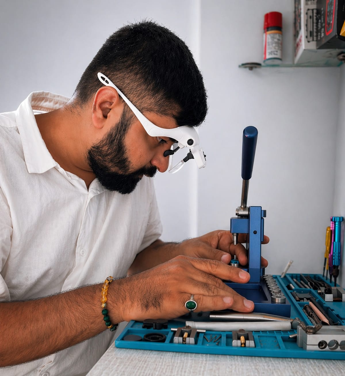 Handpiece repair workbench
